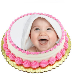 1kg Pineapple Photo Cake